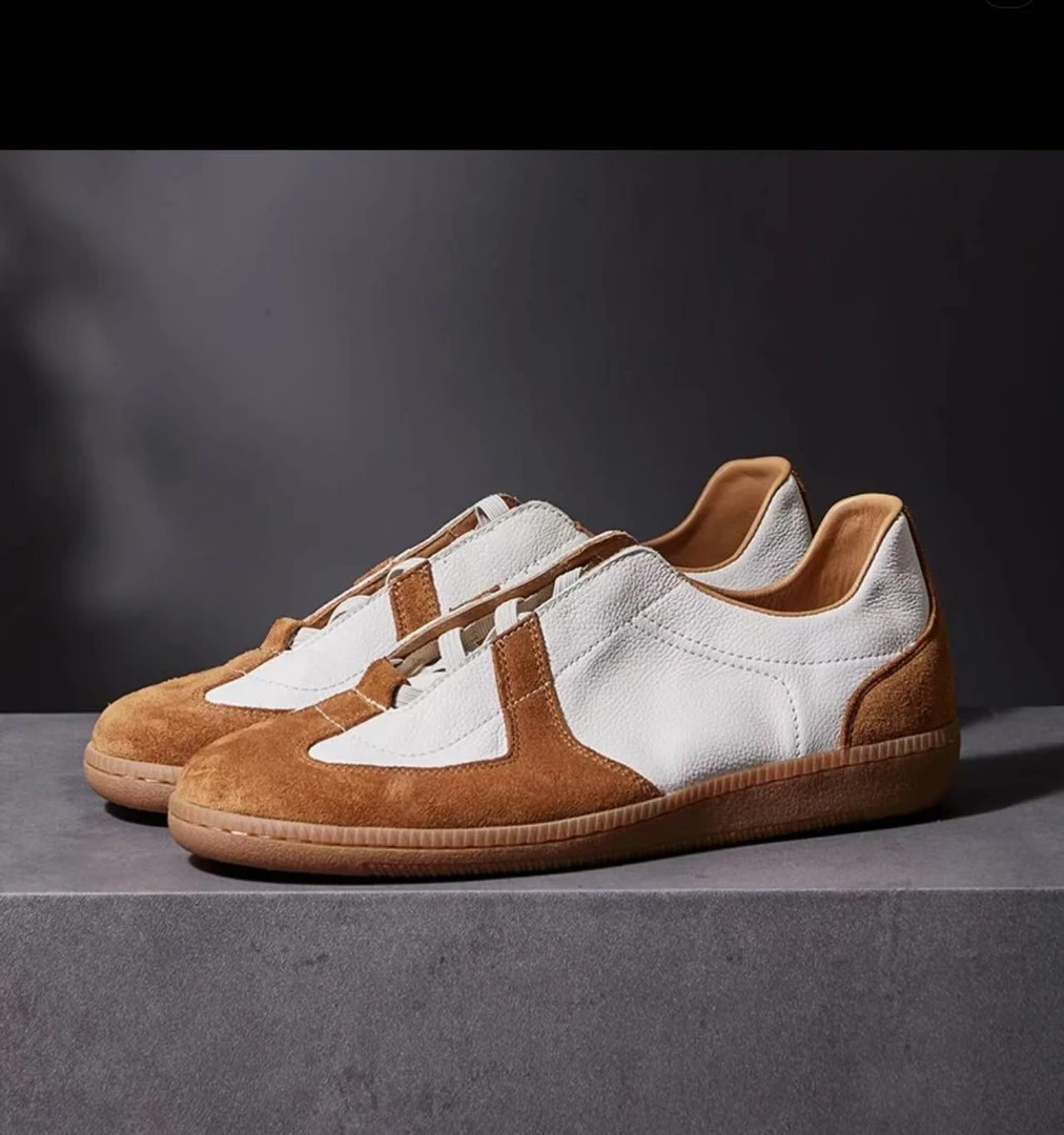 2025四季新款复古德训鞋时尚百搭男士板鞋运动鞋潮款阿甘小白鞋