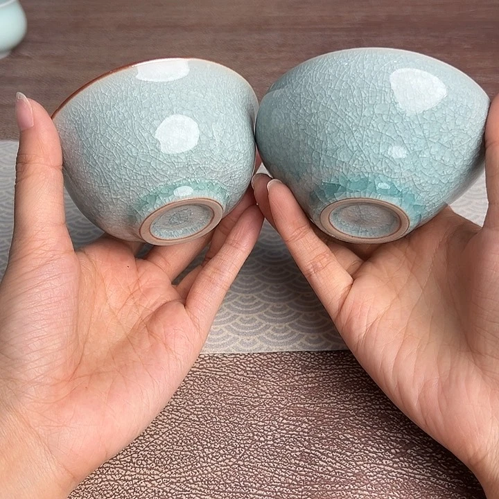 龙泉云间青瓷小米茶器