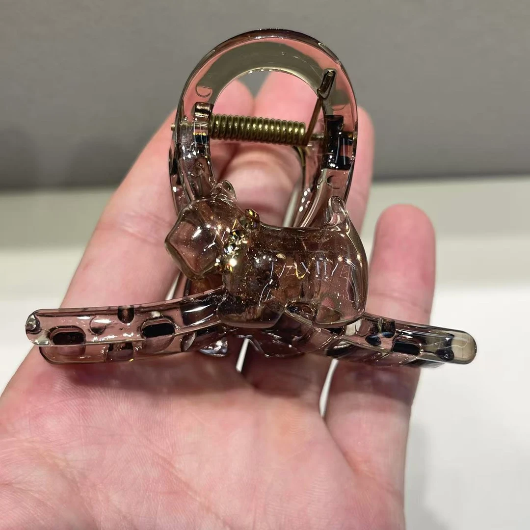 【小魏总珠宝】茶色小狗小抓夹