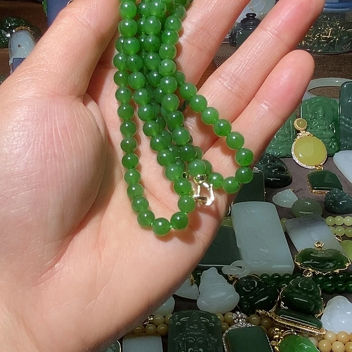 和田玉（碧玉）未镶嵌吊坠(不含链)