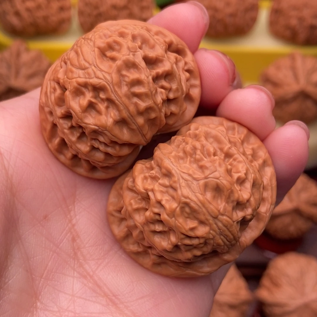 文玩核桃把件精品宫灯狮子头39