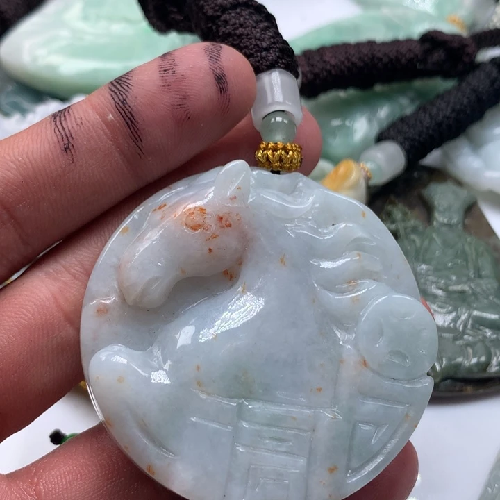 颈饰未镶嵌翡翠保真天然a货翡翠