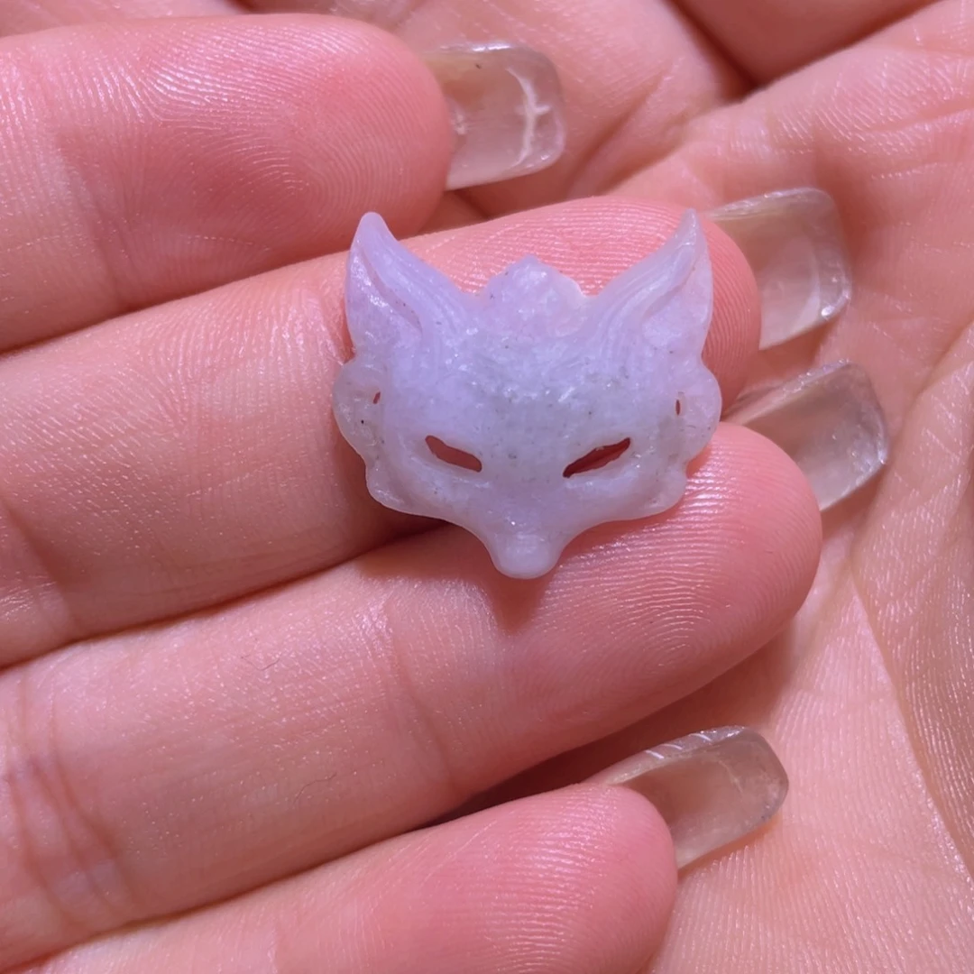 定制翡翠未镶嵌玉面狐狸