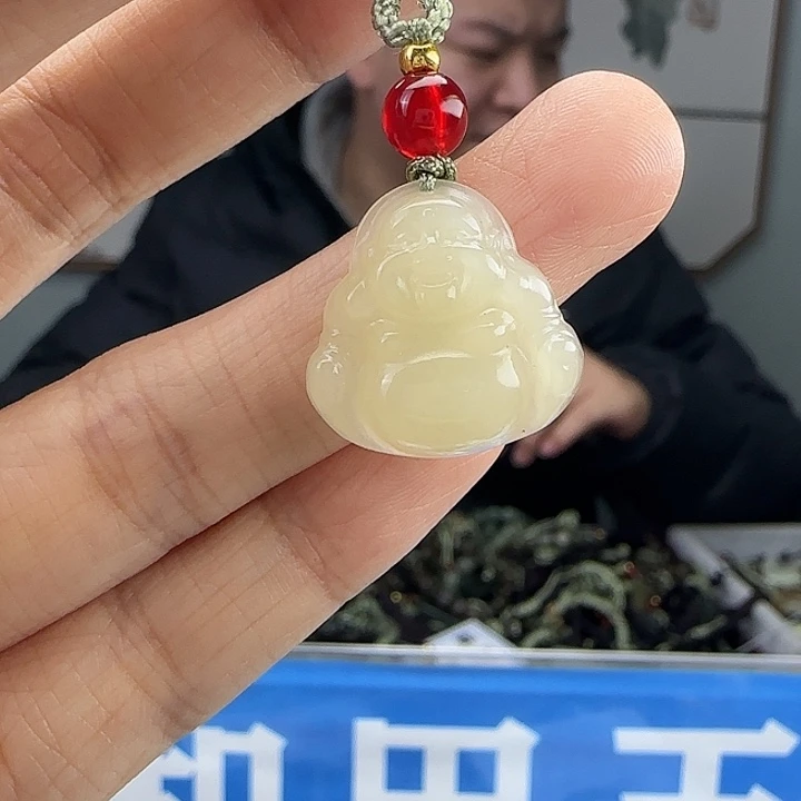 和田玉未镶嵌颈饰20mm