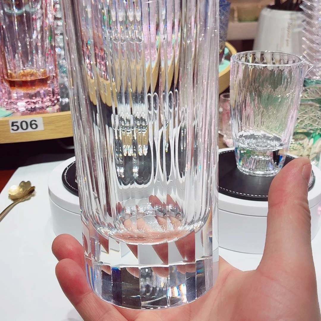 蒙***爷水晶玻璃平底款威士忌酒