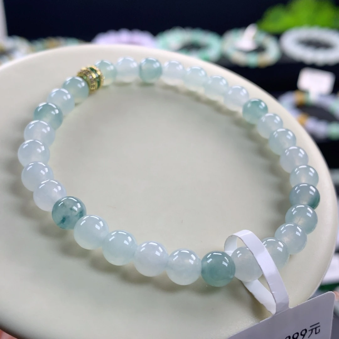 翡翠未镶嵌手链卡6