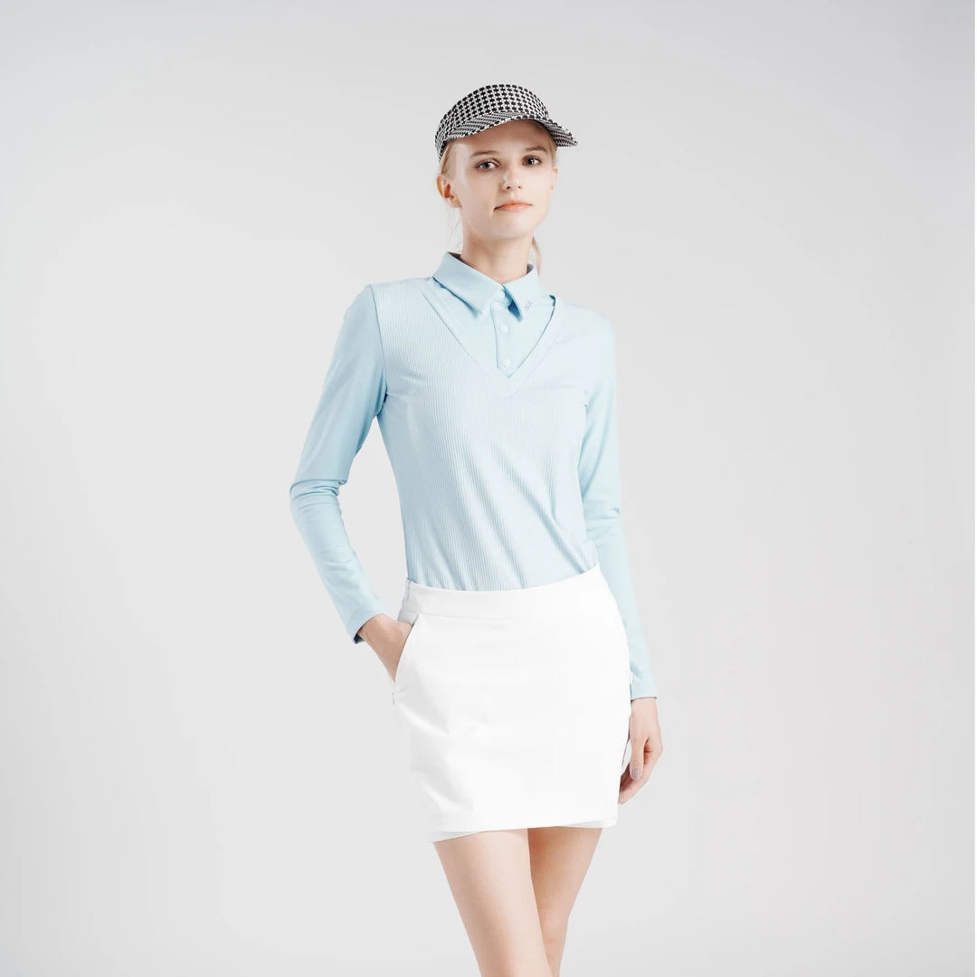 NAGOLF恩爱高尔夫服装长袖春秋休闲设计上衣女