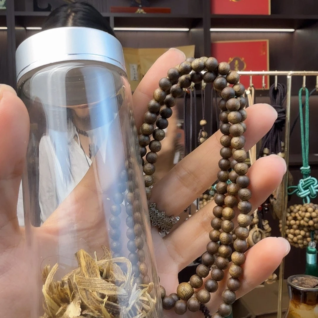 沉香碎屑沉香0.5多圈 金沙叶高油黑油