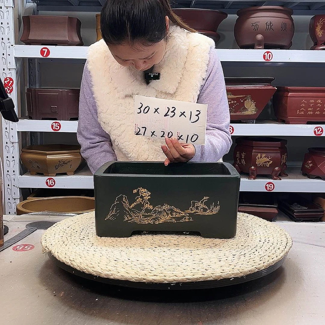 紫砂花盆紫砂花盆