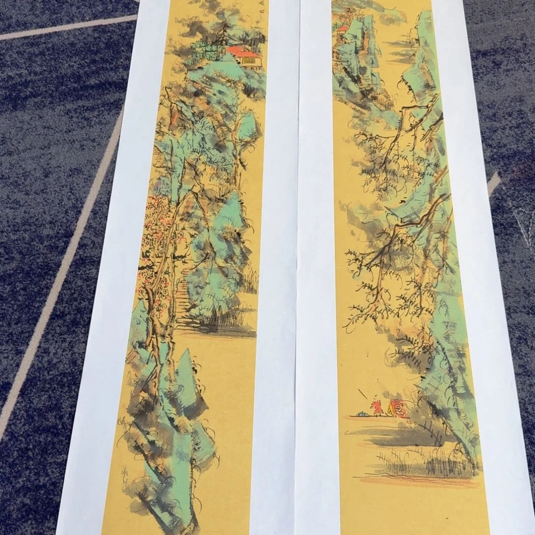 国画国画作品山水花鸟