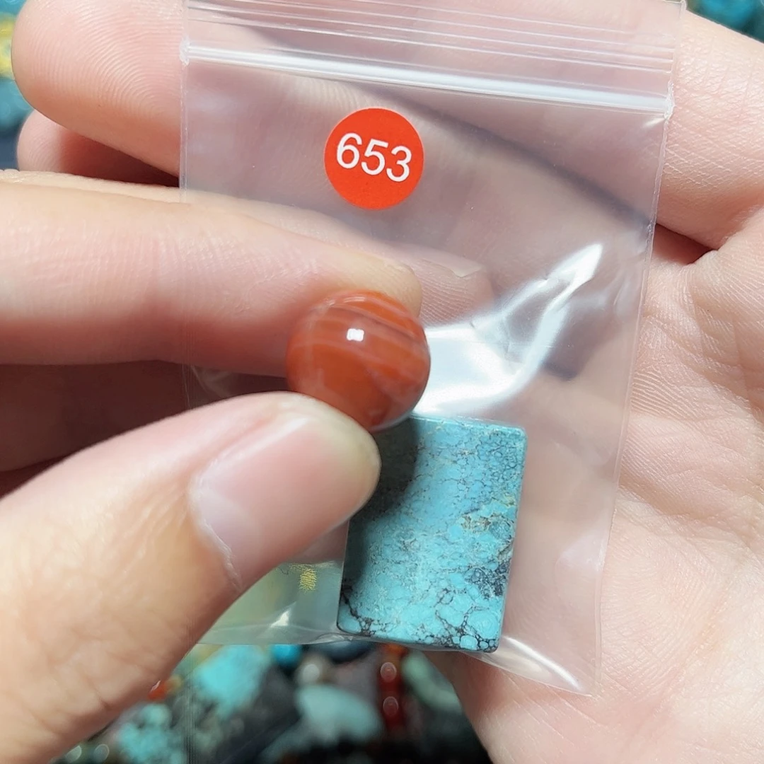 喵***吉玛瑙/玉髓未镶嵌圆珠桶珠老型手串！！