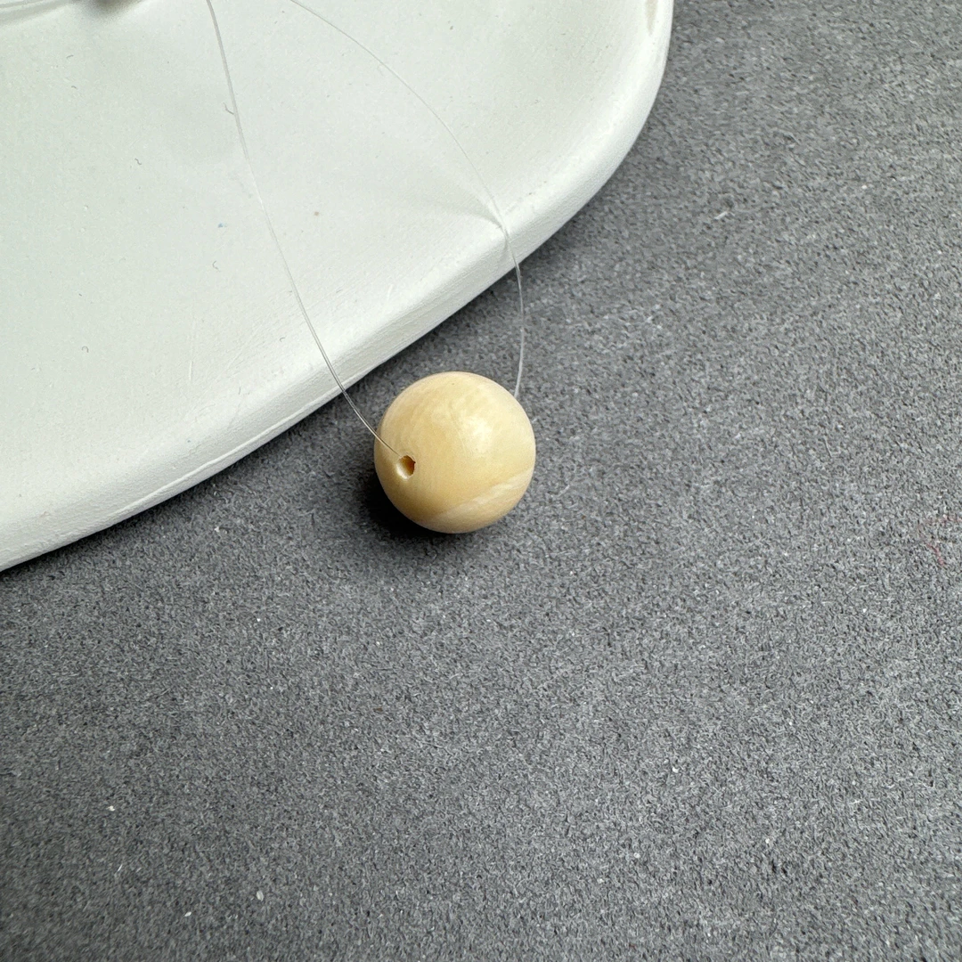 猛犸牙圆珠单珠直径约12mm