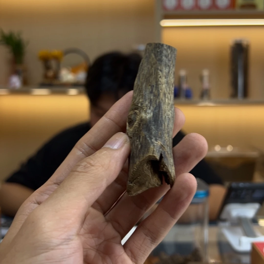 沉香纯化虫漏老料15克