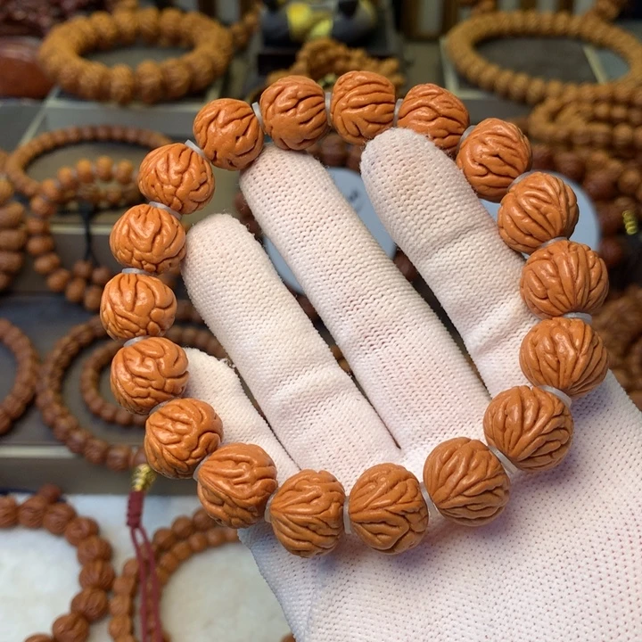 桃核手串秦岭龙纹