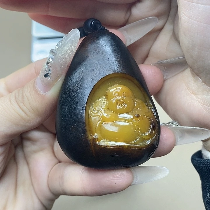 和田玉把件未镶嵌彭*G