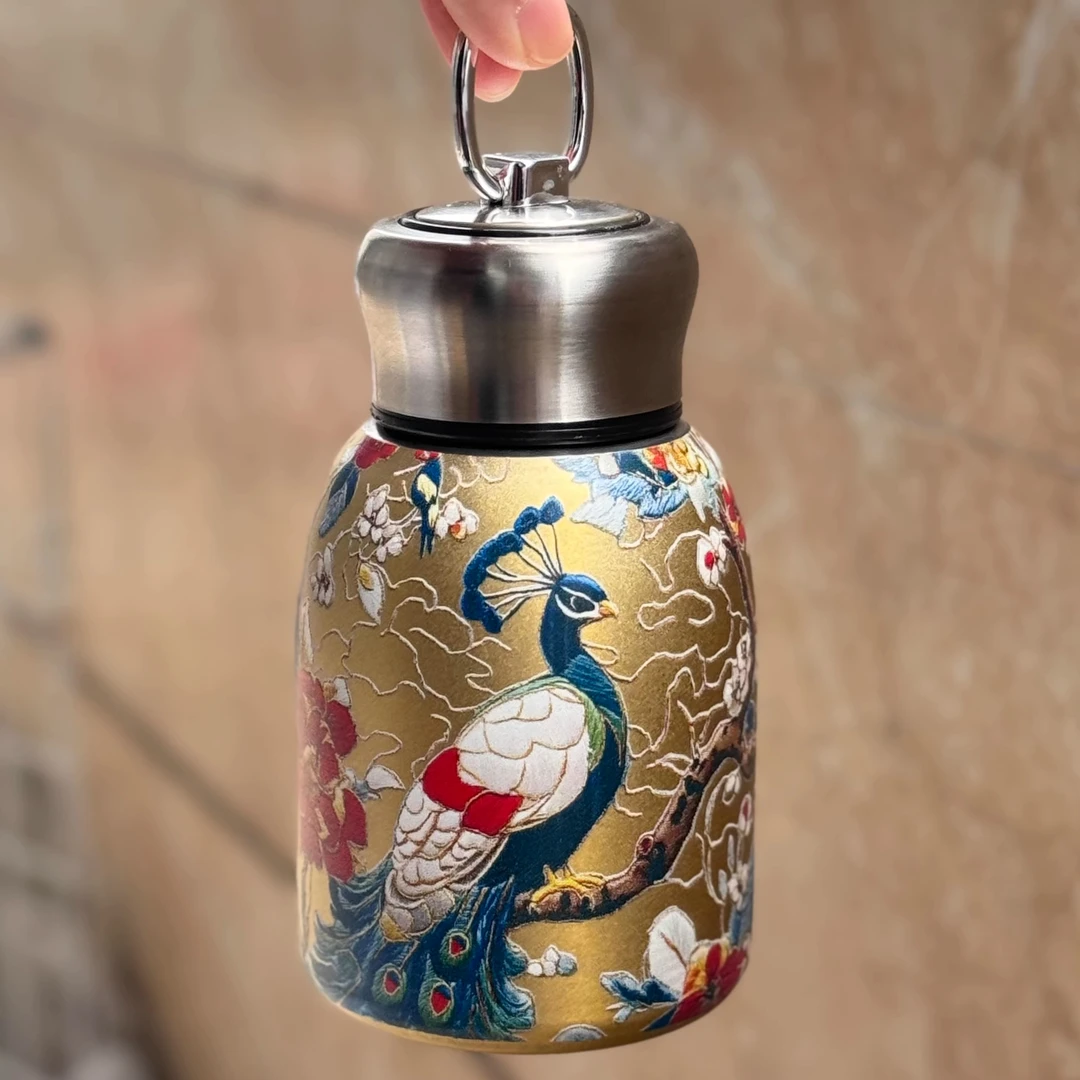 【国风彩绘】网红复古中国风国潮水杯316不锈钢保温杯迷你创意茶杯