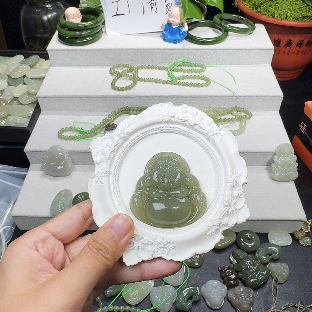 幽***醒和田玉未镶嵌颈饰