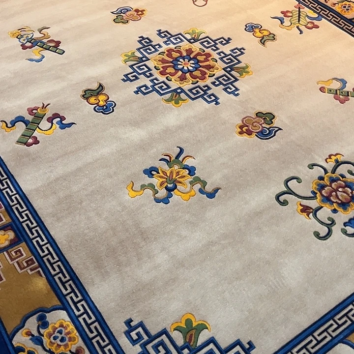 羊毛纯羊绒藏毯佛堂地毯包邮顺丰