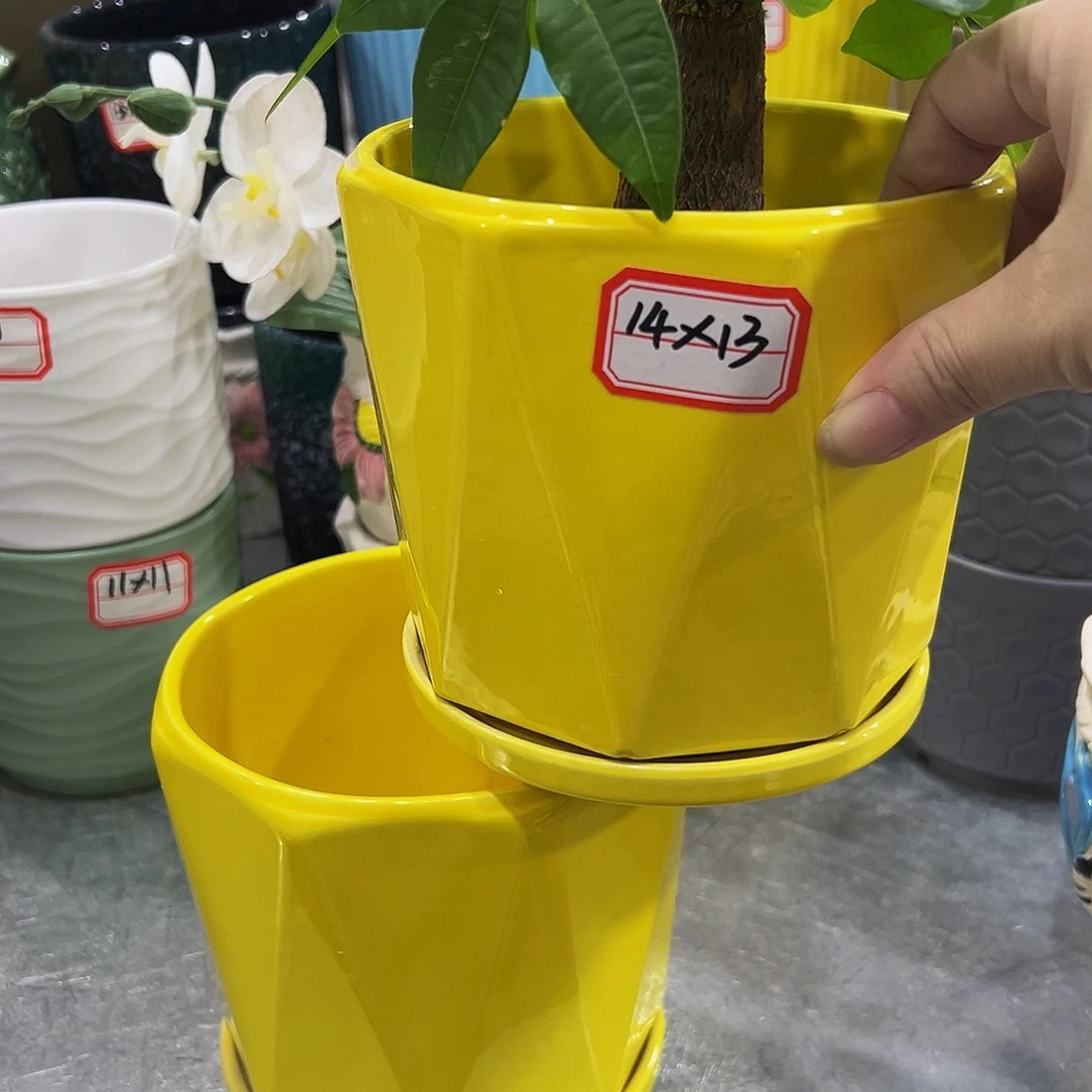 外贸尾单陶瓷花盆凑10米包邮