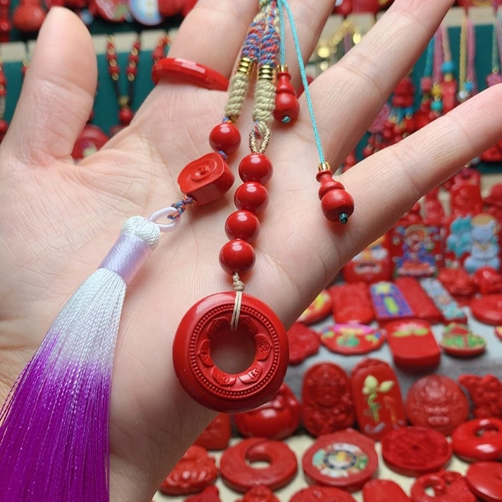 含辰砂工艺品包包挂