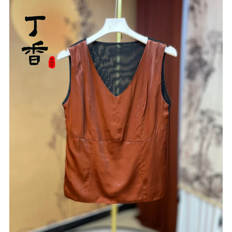 912高端经典款新中式时尚显瘦背心女