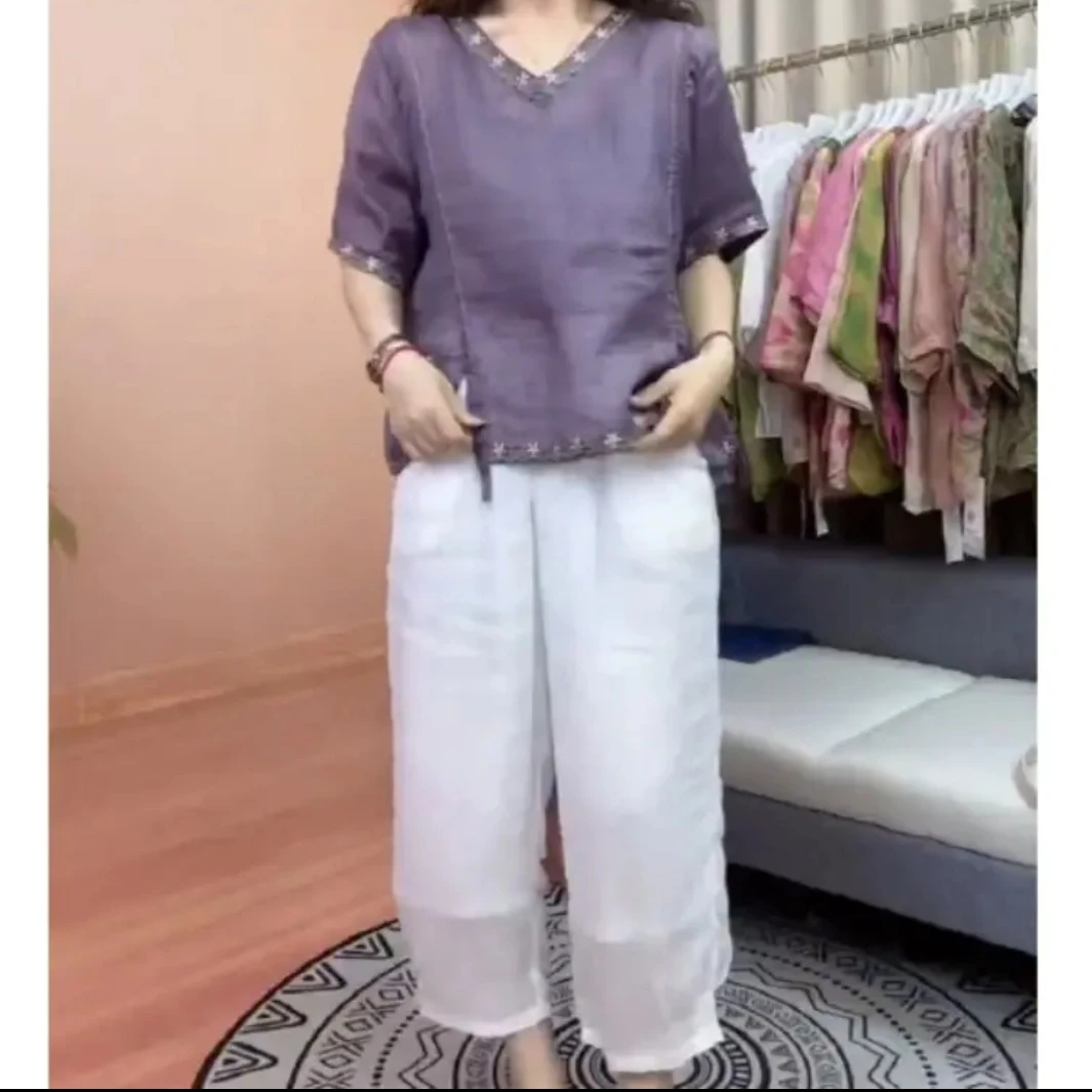 时尚百搭休闲潮流精品女装宽松圆领T恤多色ww