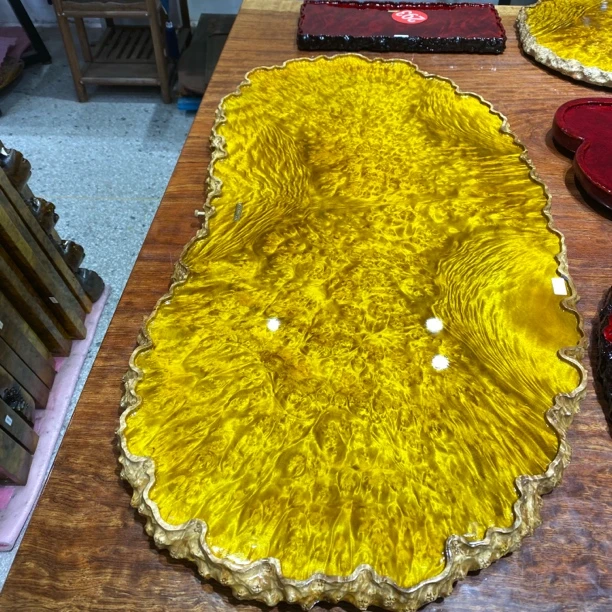 黄金樟红金樟根雕茶几一物一拍不包邮