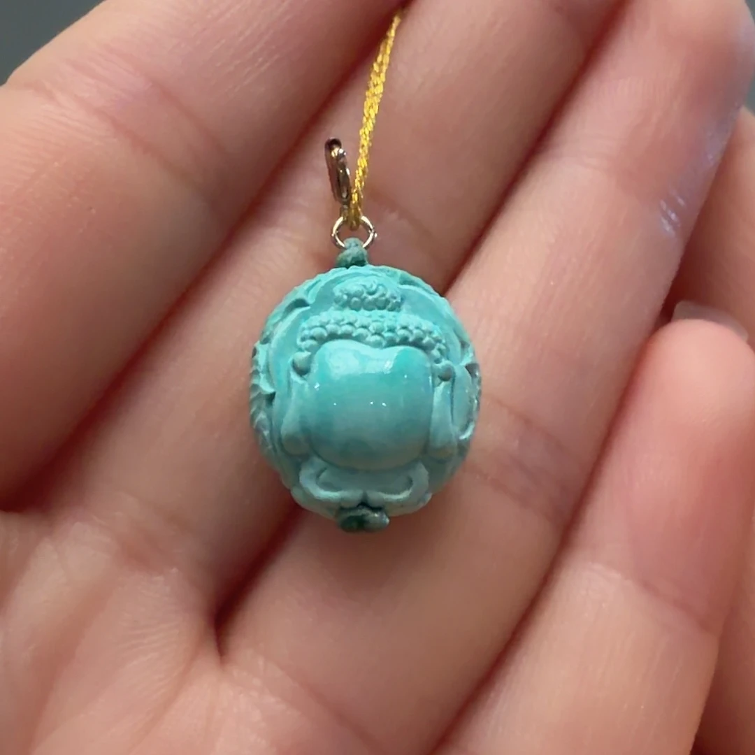 绿松石未镶嵌颈饰