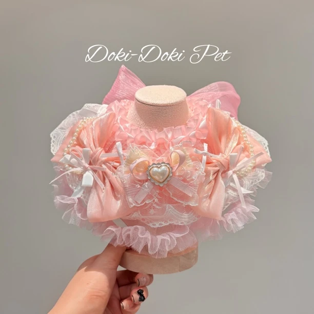 【Doki】重工华丽洛丽塔风仙气大狗猫猫宠物围脖（长100cm宽12cm）