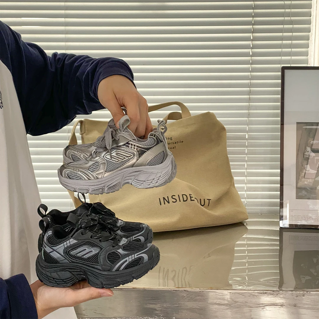 【沫沫妈】女童春秋百搭时尚复古运动鞋24Q548