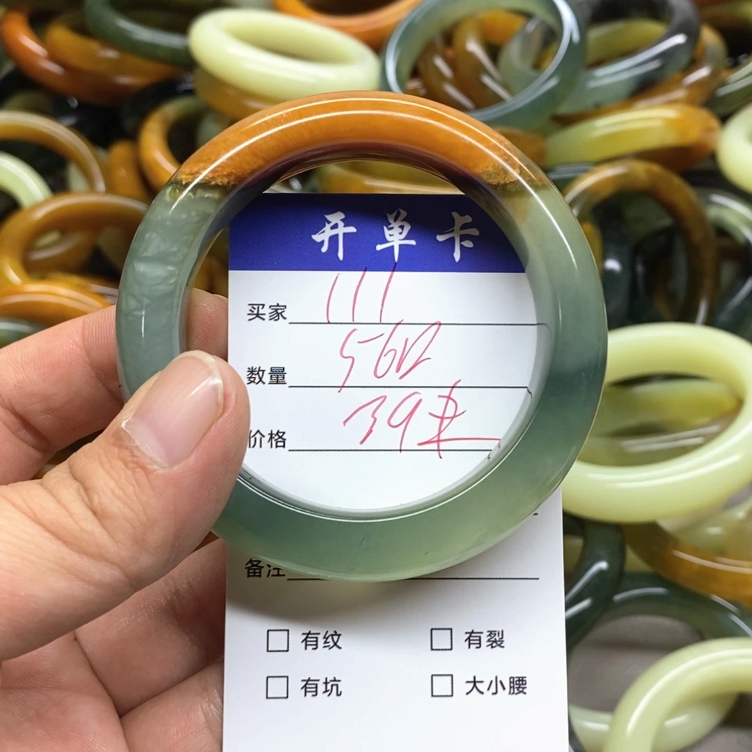 未镶嵌蛇纹石玉手镯