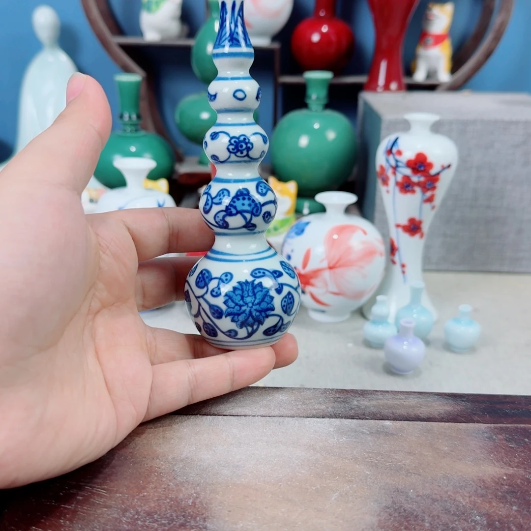 陶瓷手工小花器摆件