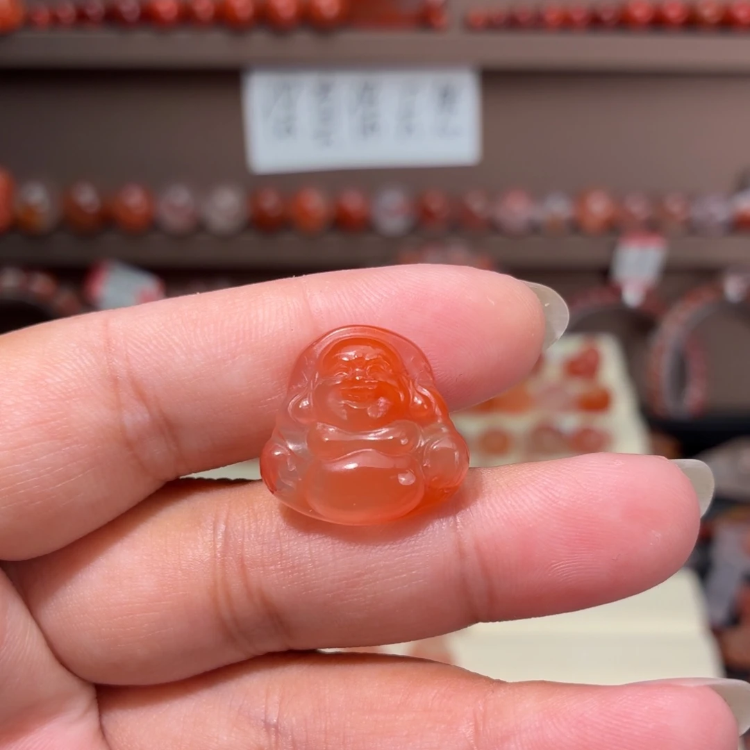 薯***多未镶嵌川料南红玛瑙佛公