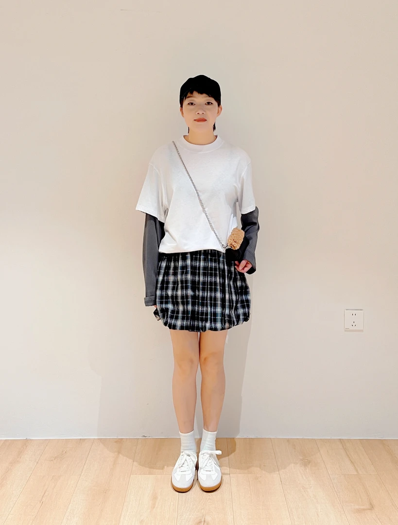 高品 - 长袖拼接T恤