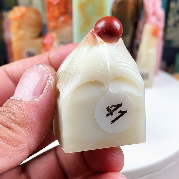 寿山石印石篆刻印章舒服意思就是
