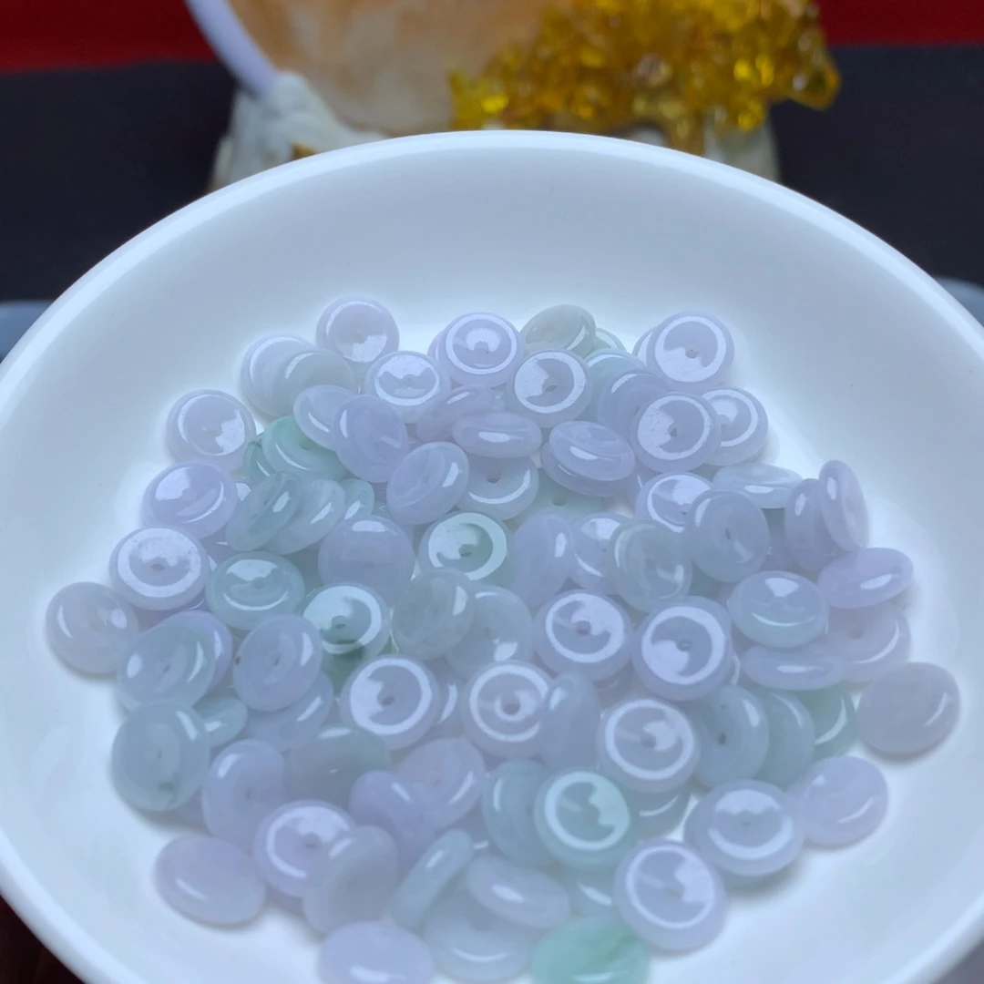 【闪购商品】翡翠手链未镶嵌卡9冰平安扣30个