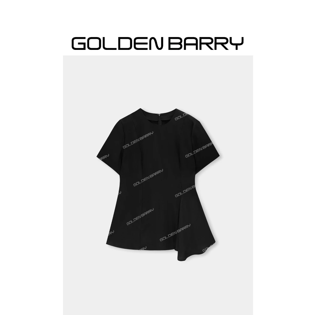 GOLDENBARRY|215124设计感收腰上衣