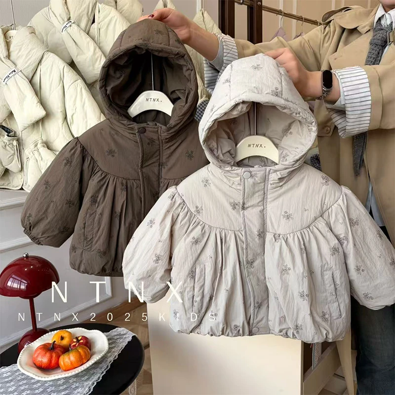 女童加毛加厚碎花棉服外套Q2501464