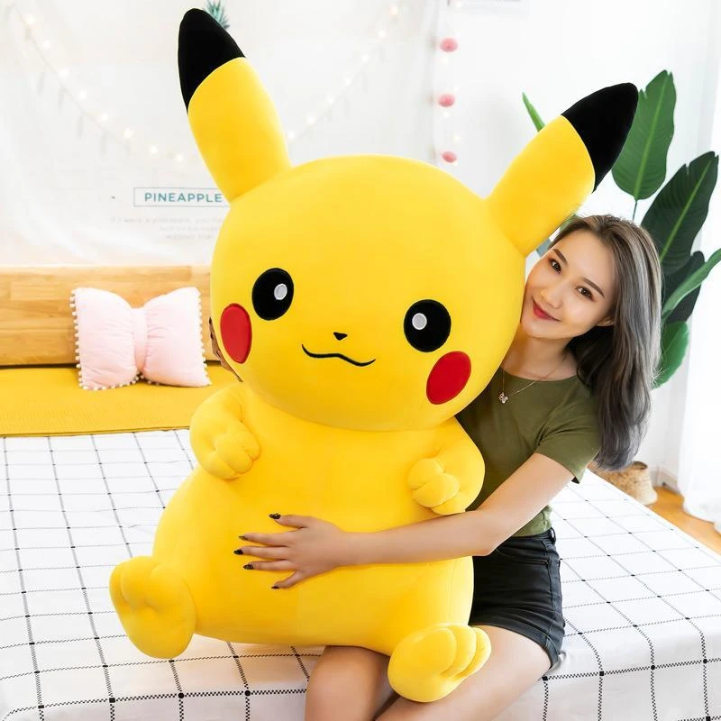 皮卡丘公仔毛绒玩具比大号布娃娃玩偶睡觉抱枕儿童生日礼物送女友