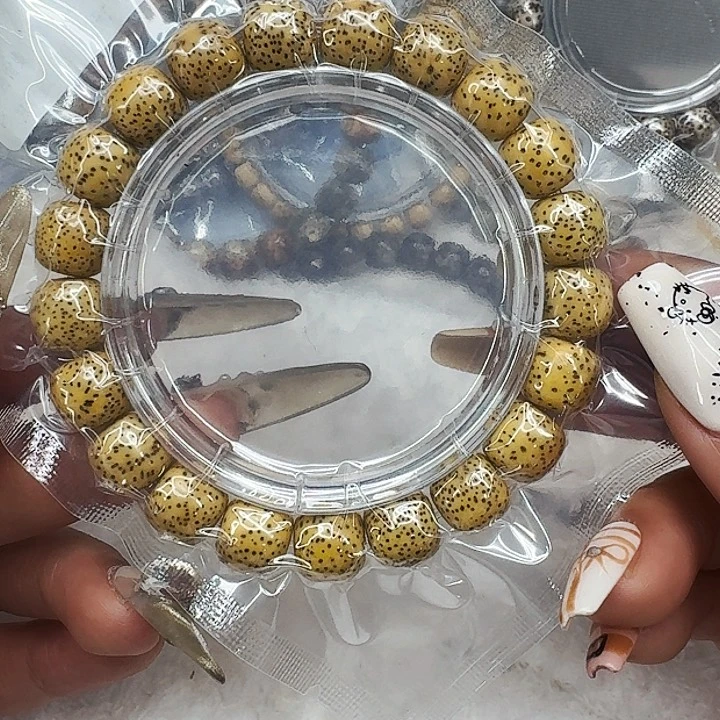 星月菩提手串377荣耀黄星月菩提11桶单圈