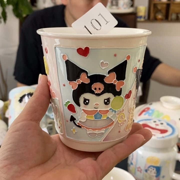 瓷片景德镇釉下彩手绘