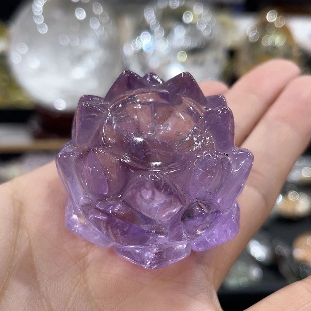 未镶嵌珠宝半成品水晶莲花底座