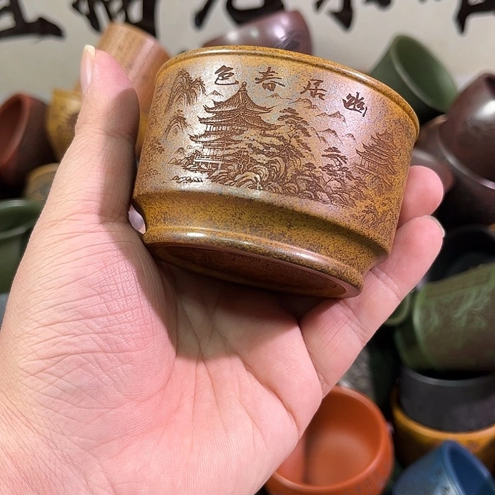 茶杯紫砂全手工紫砂主人杯
