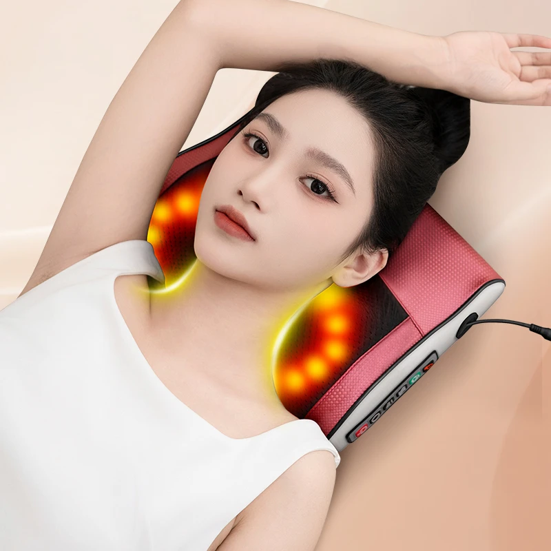 志高多功能颈椎按摩枕肩颈部按摩斜方肌脖子腰腿部全身按摩