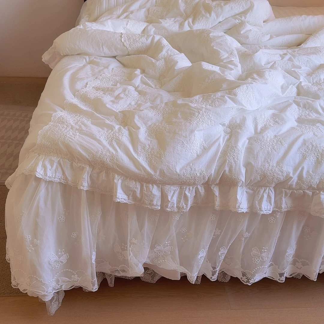 棉白色卡尔斯加大被套