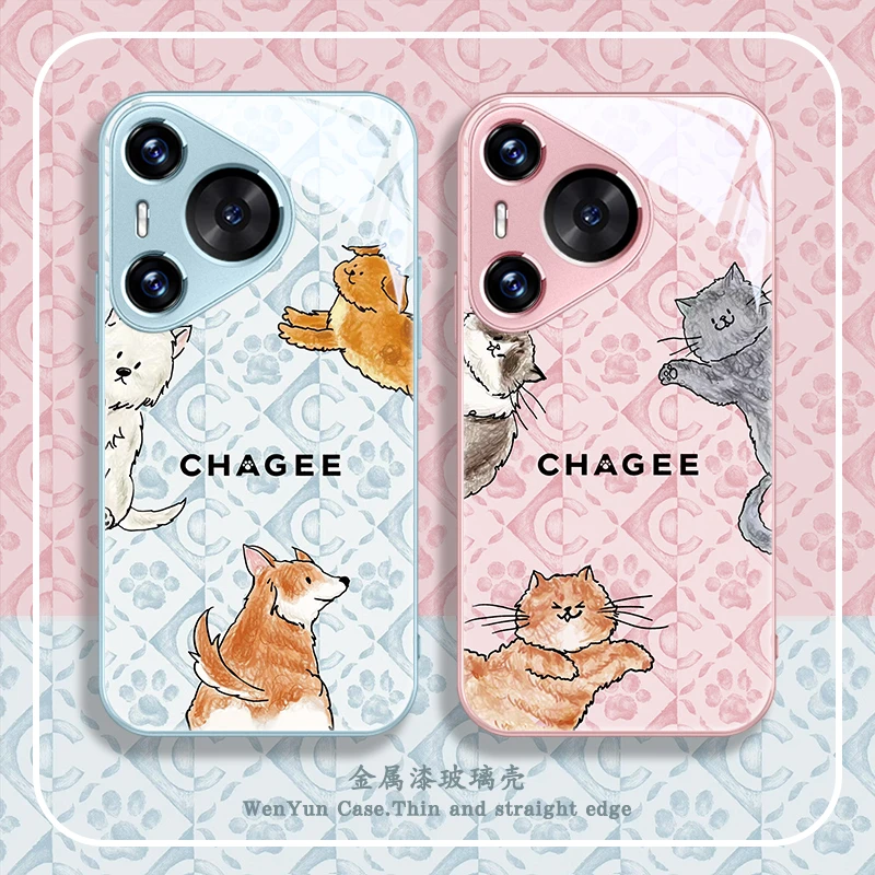 萌宠猫狗适用华为pura70手机壳mate70霸王茶姬p50p60潮牌40荣耀20