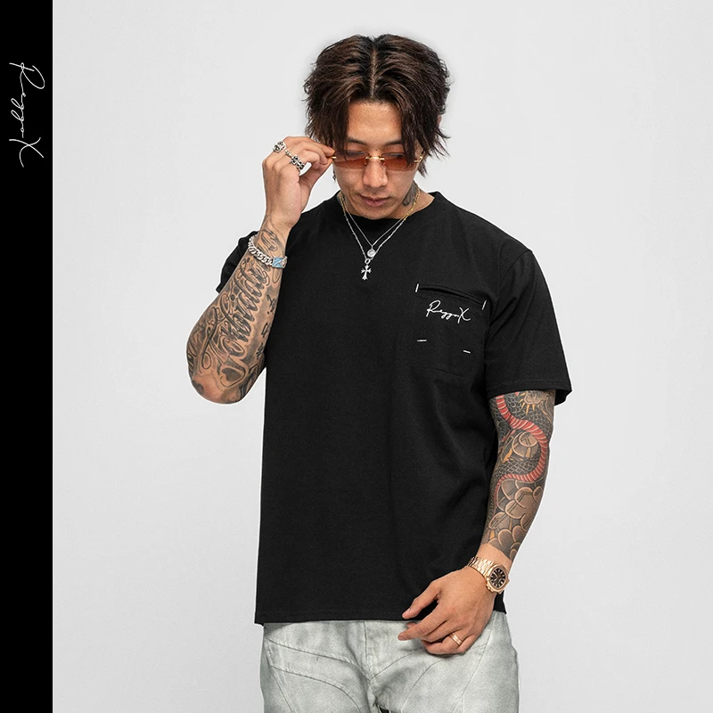 ReggoX 索罗娜科技面料3.0运动舒适透气美式休闲夏季宽松短袖