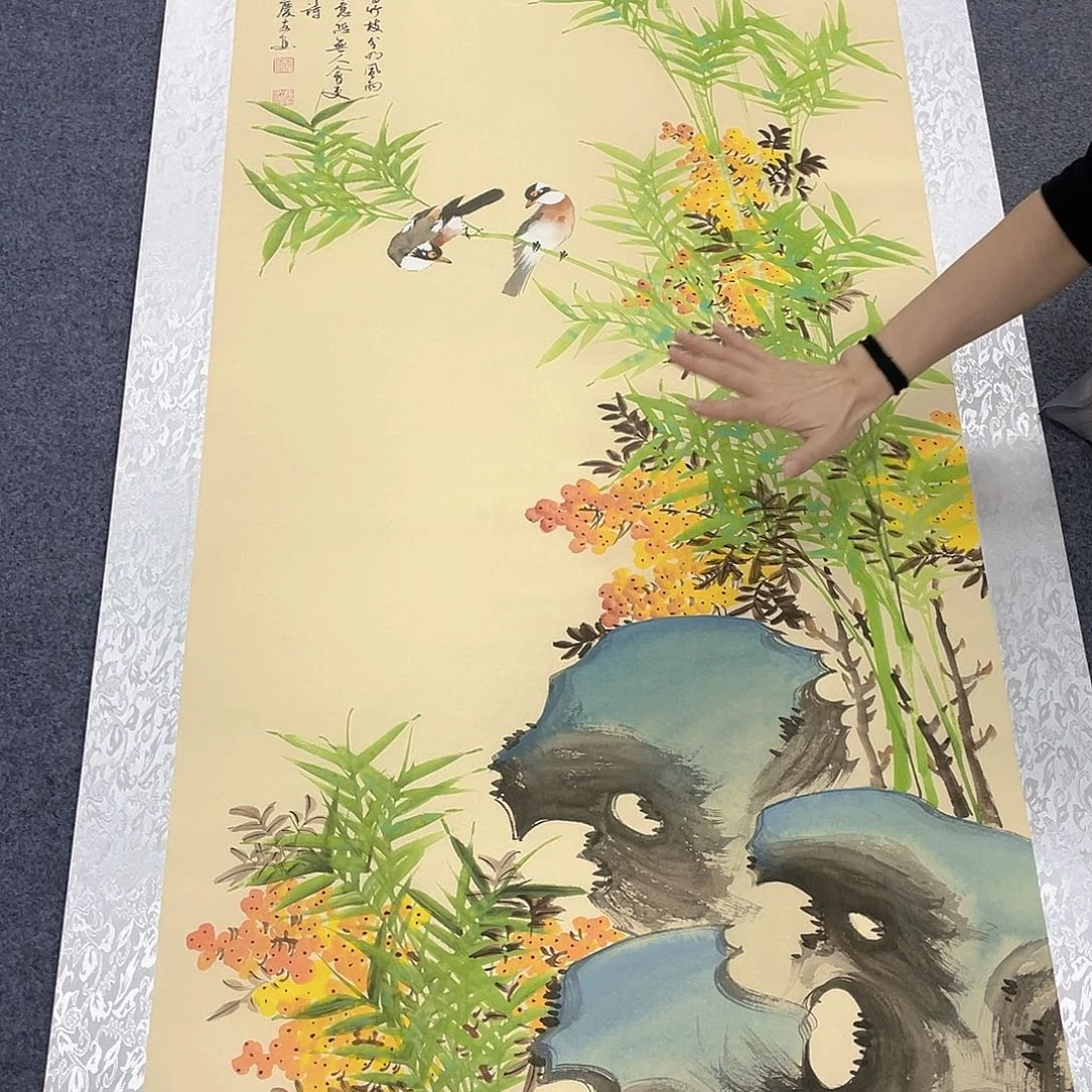 国画作品小姐姐放漏…