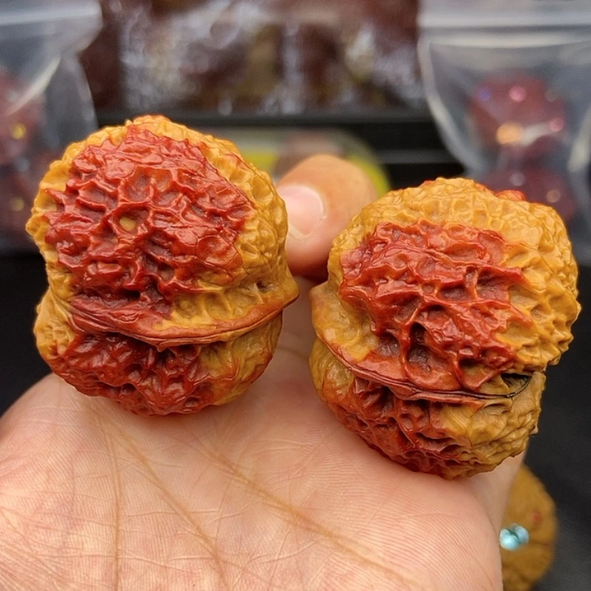 【闪购商品】把件文玩核桃42尺火麒麟金蟾