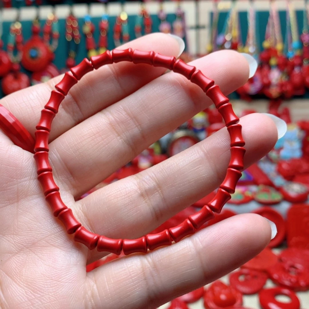 天然辰砂工艺品朱砂手串